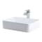 Novatto Porcelain Vessel Sink Combo with Brushed Nickel Faucet, Drain and Sealer NSFC-01321136BN - alternate 3
